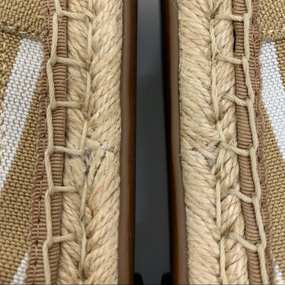 Vionic Valeri Striped Espadrille Flats Tan & White - Picture 15 of 15